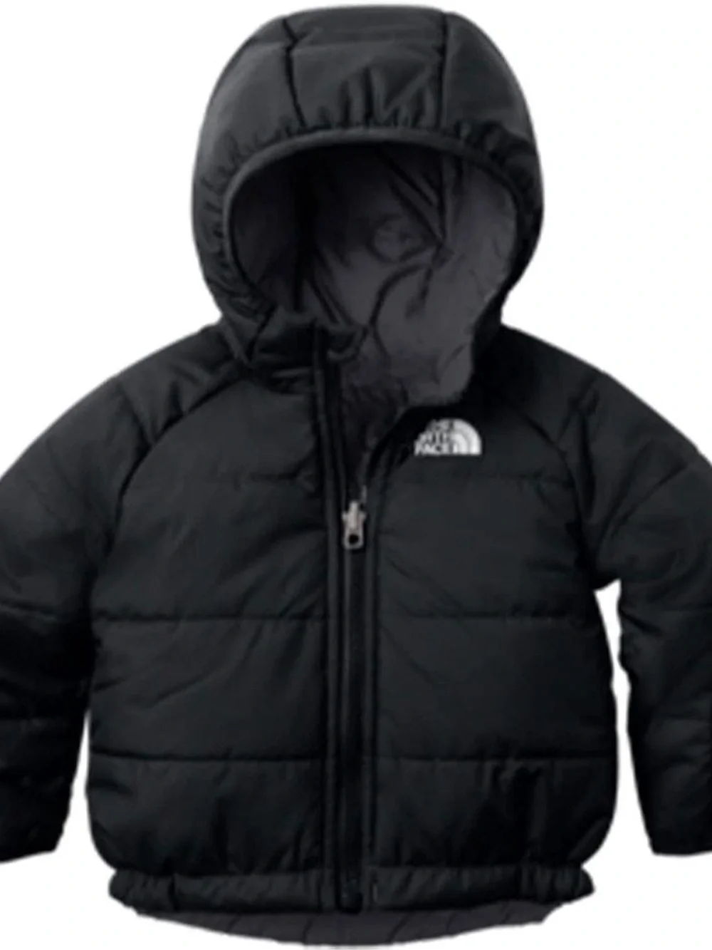 The North Face Infant Reversible Perrito Jacket, TNF Black/Asphalt Grey, 12M